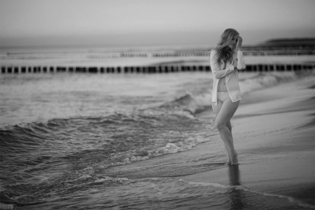 on the sea