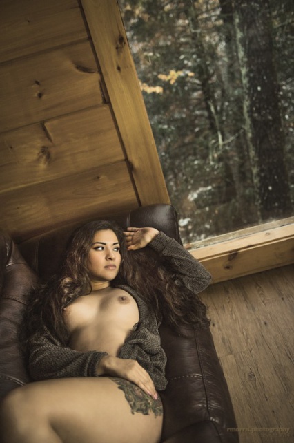 At the cabin